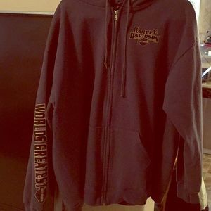 Harley Davidson hoodie zip up